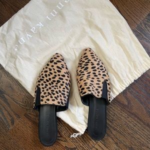 Jenni Kayne Cheetah Pony Hair Mules